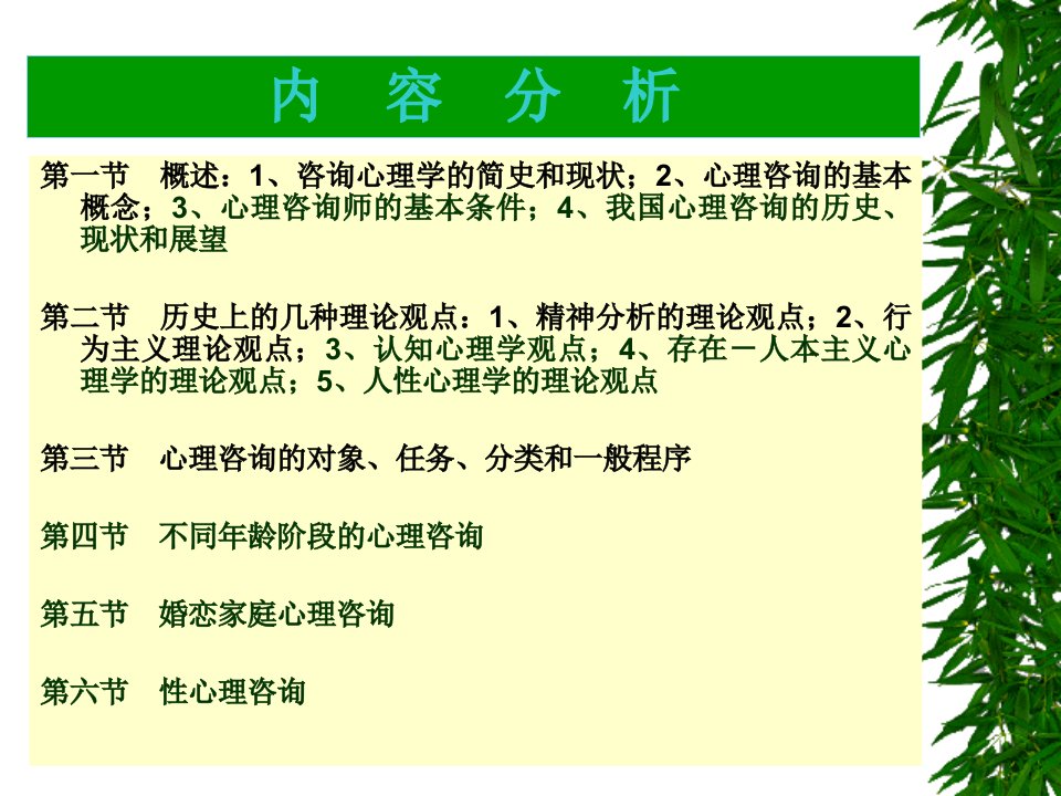 心理咨询师考试咨询心理学新版最新