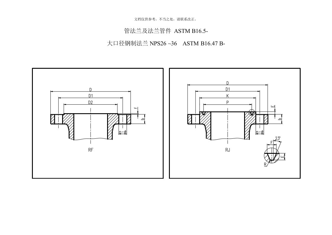 美标法兰(ASME-B16.5-)