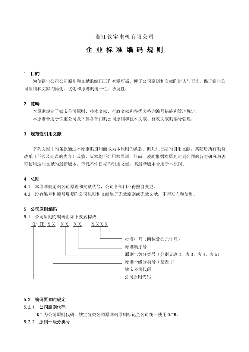 企业标准编码规则定doc