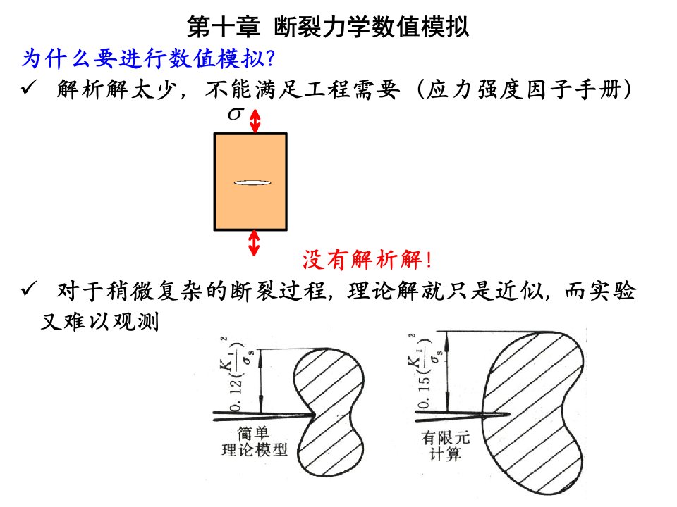 断裂力学讲义ch10断裂力学数值模拟课件