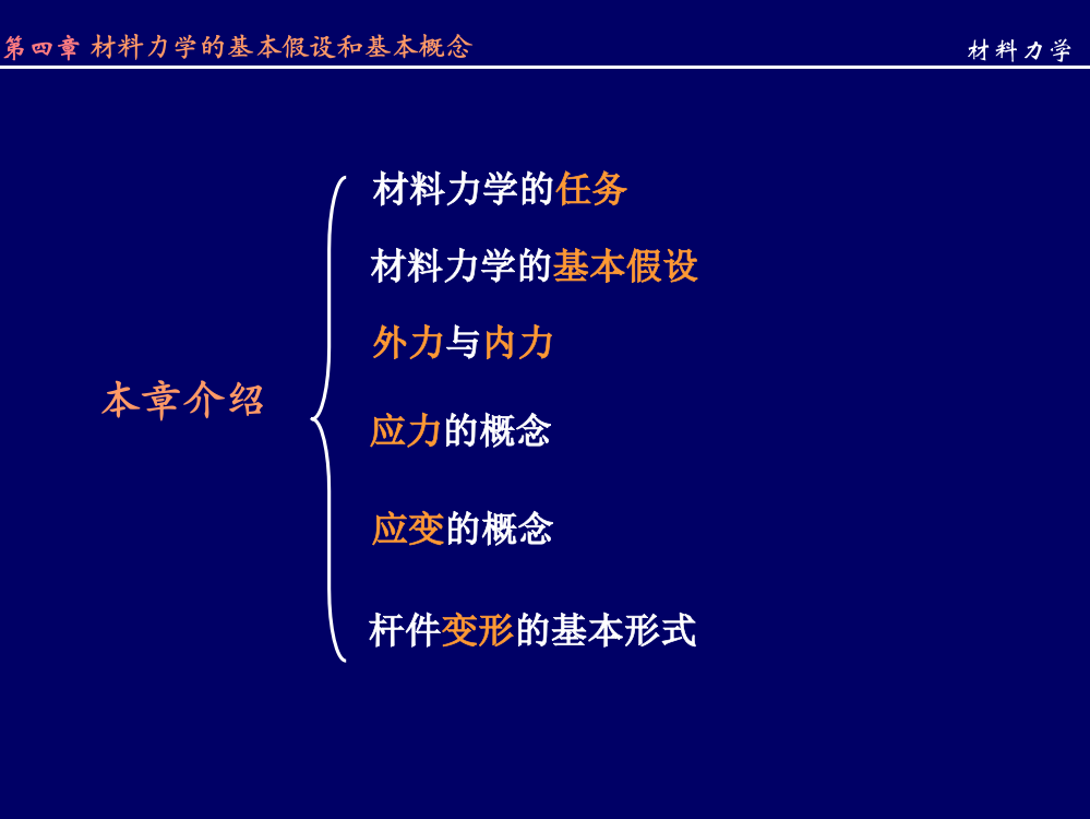 章材料力学基本假设和概念