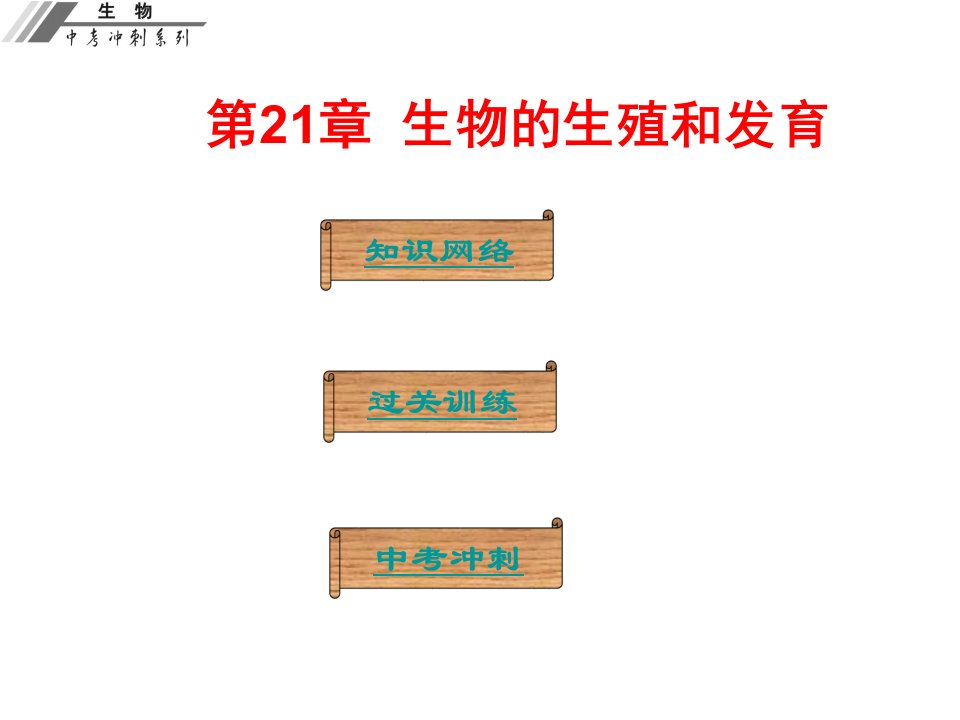 广东省中山市中考生物冲刺复习