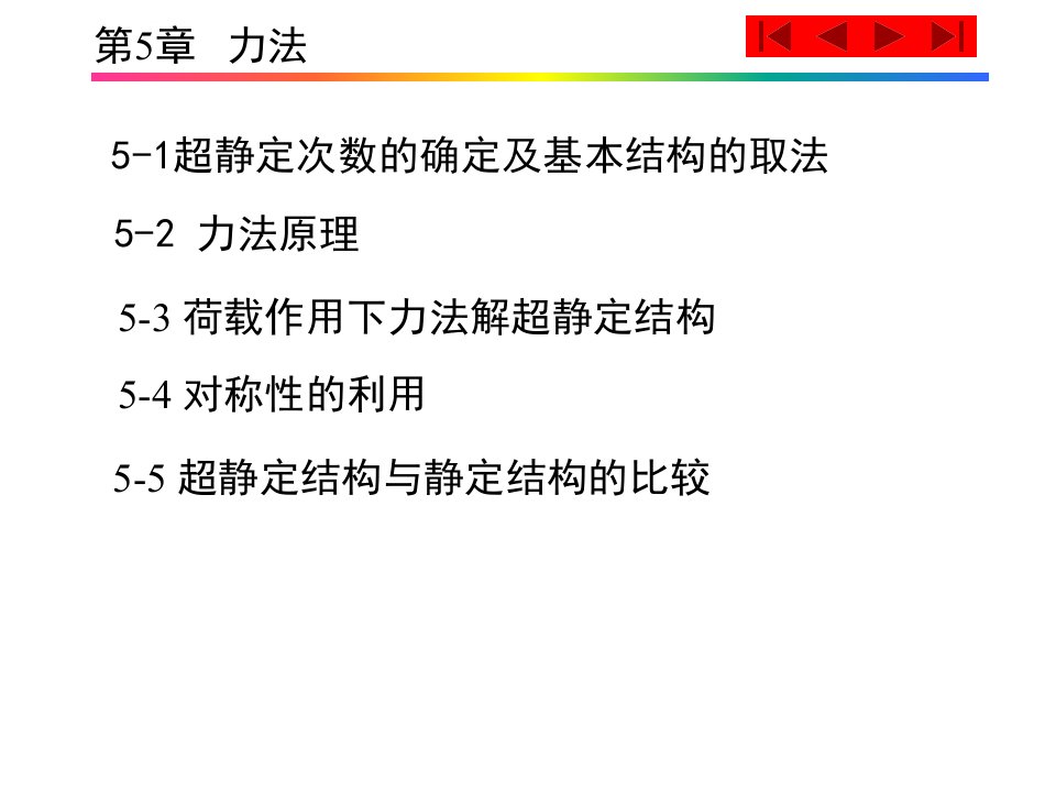 建筑力学力法ppt课件