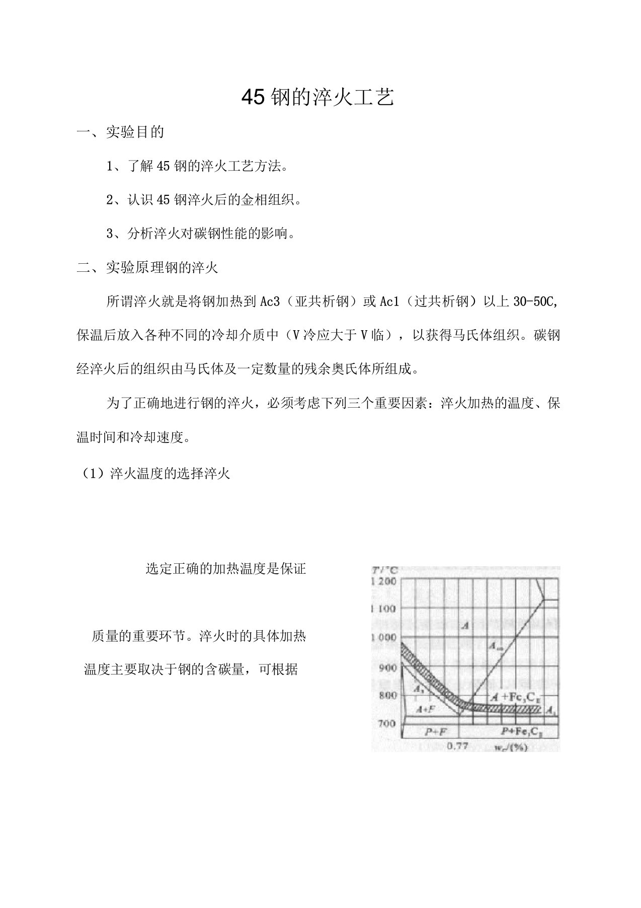 45钢的淬火工艺