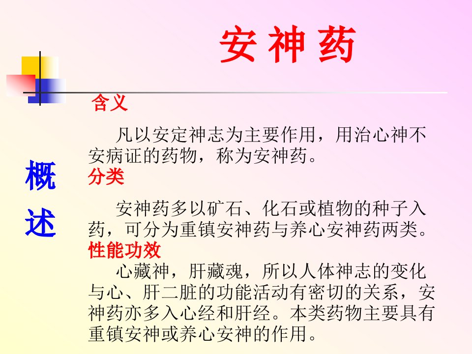 中药学课件安神药ppt