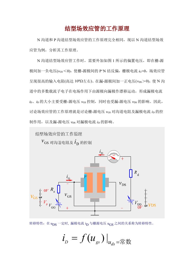 场效应管(FET)的工作原理总结