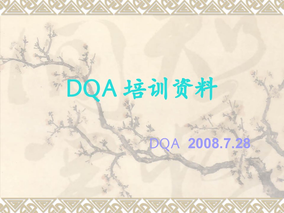 DQA-研发质量管理---培训资料