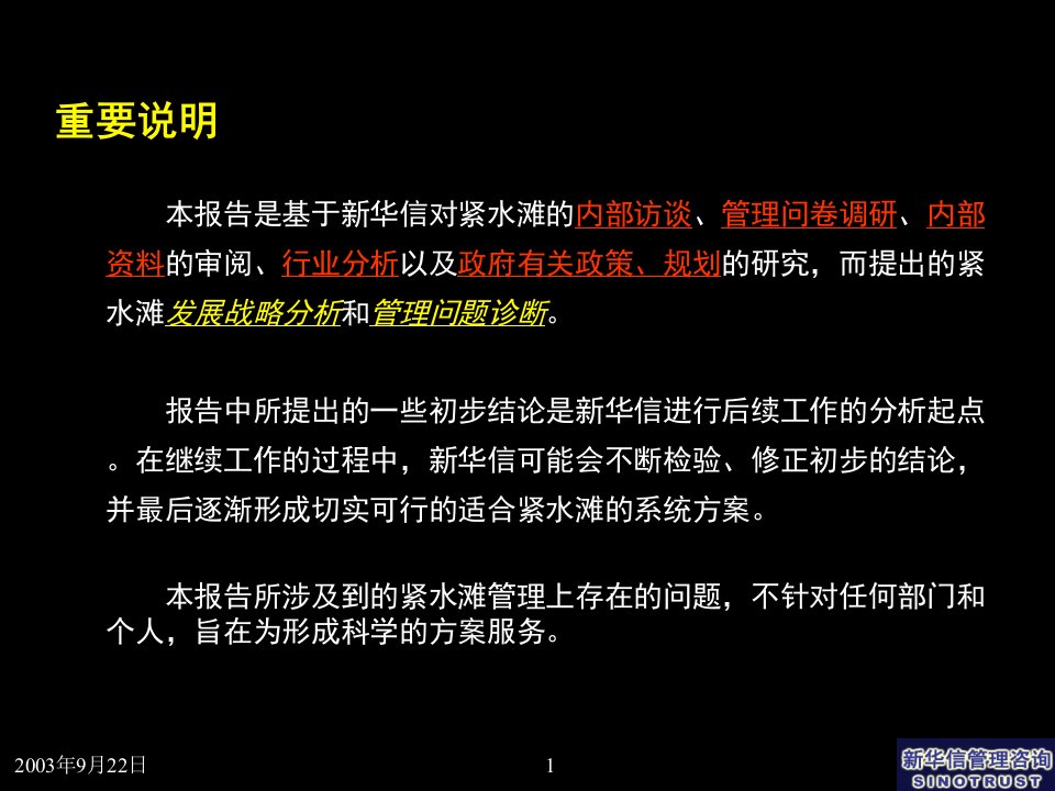 某管理咨询项目发展战略分析报告