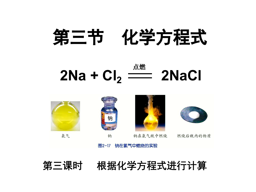 33化学方程式(第3课时)——根据化学方程式的计算(1)公开课