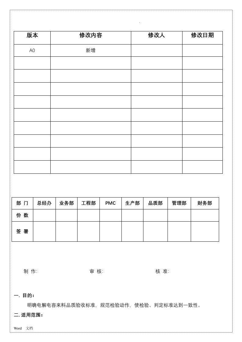 电解电容检验规范