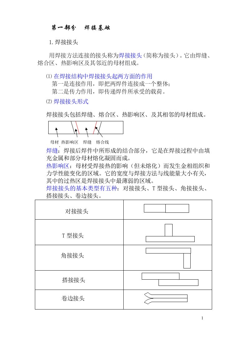 焊工培训讲义