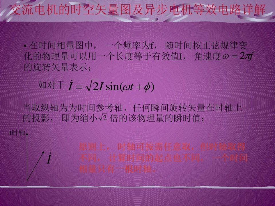 交流电机的时空矢量图及异步电机等效电路详解