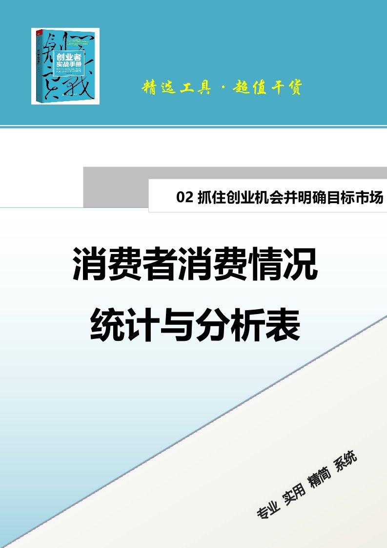 精品文档-消费者消费情况统计与分析表