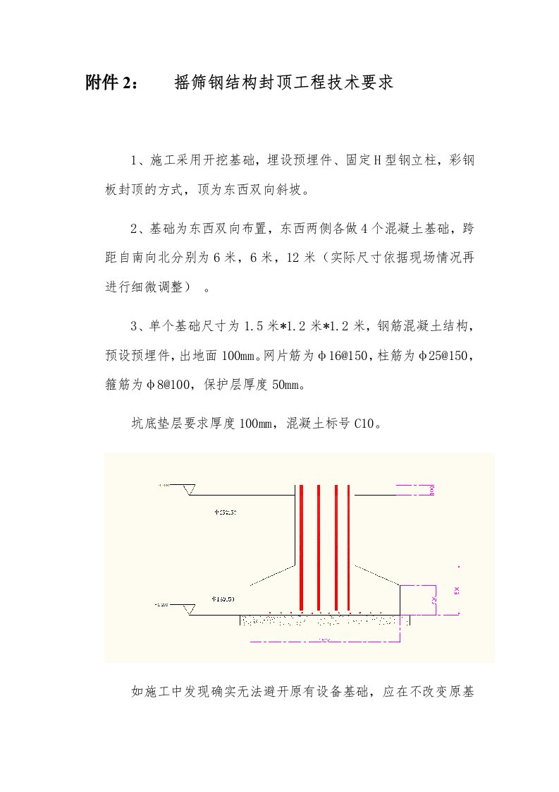 摇筛钢结构封顶工程技术要求