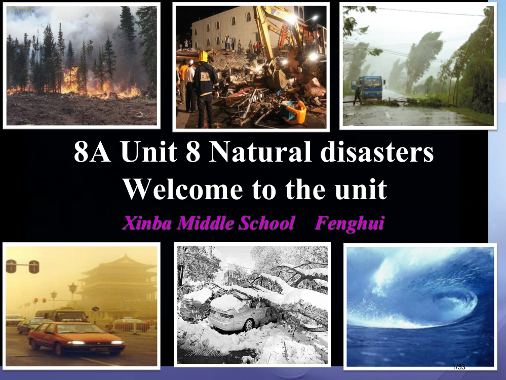 八年级英语上册-Unit-8-Natural-disasters-Welcome-to-the-Un