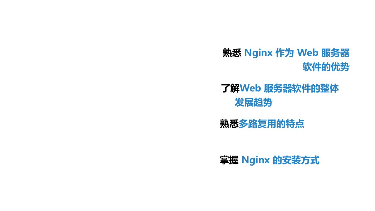 Nginx高性能Web服务器应用与实战全书电子教案完整版课件