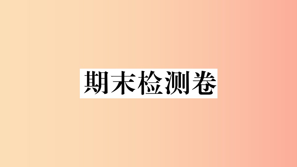 2019九年级道德与法治下册