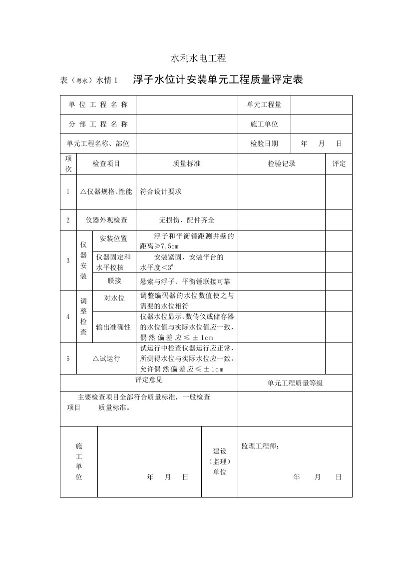 表（粤水）水情1