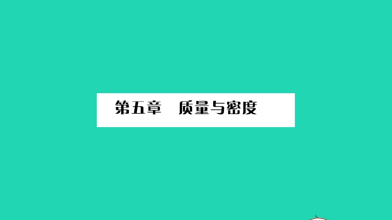 2022八年级物理全册第五章质量与密度第一节质量习题课件新版沪科版