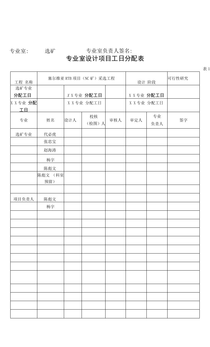 工日下发表格y