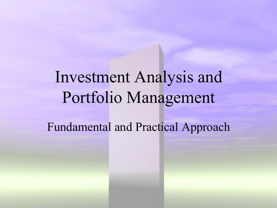 Bondvaluation债券的价值分析