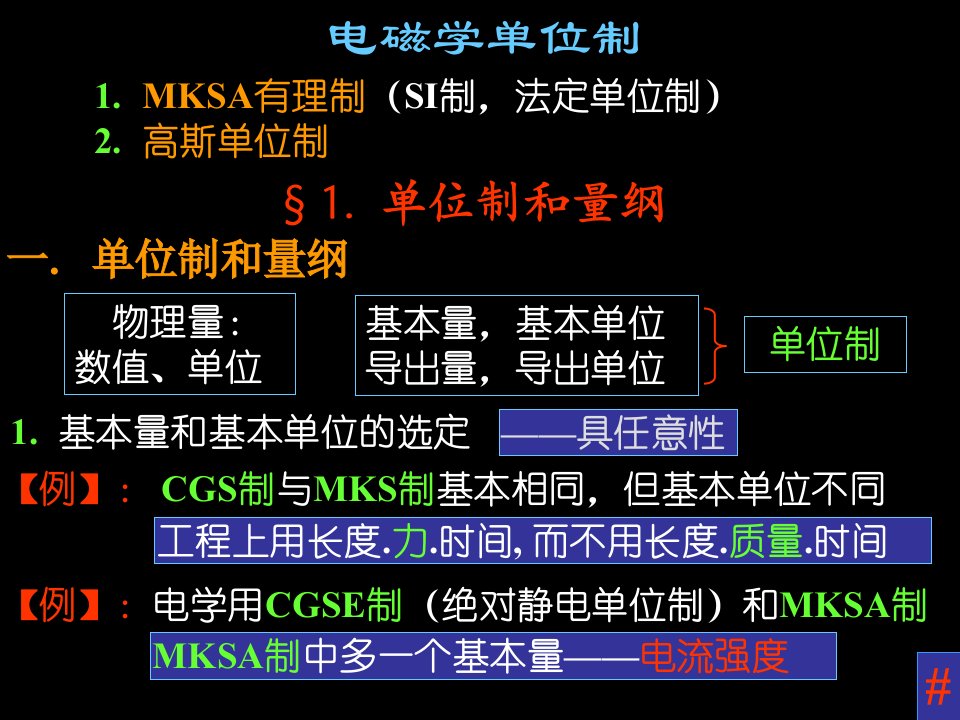 《电磁单位制》PPT课件