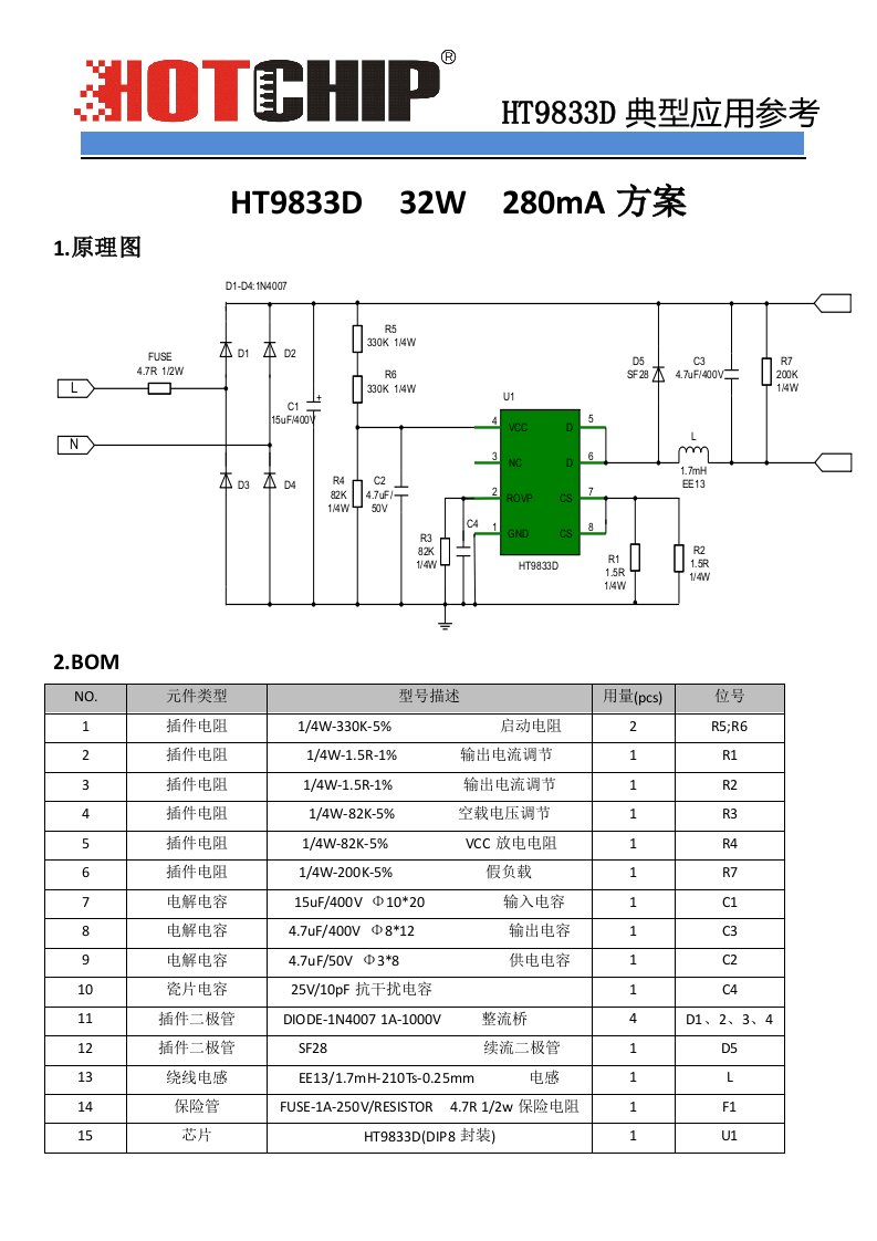 HT9833D-32W