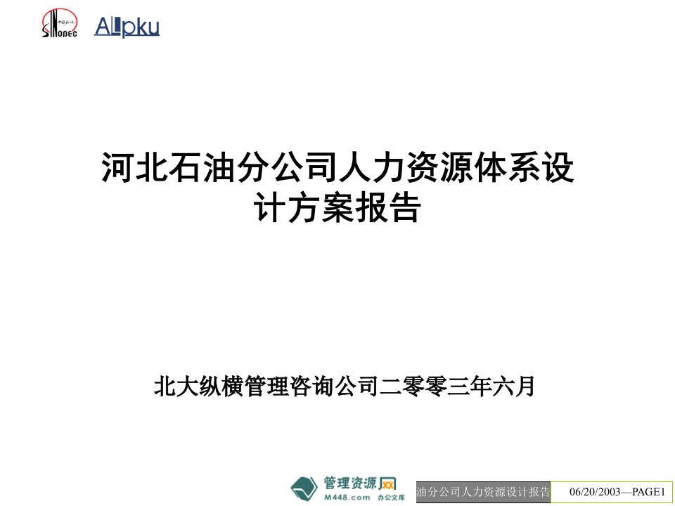 《河北石油分公司人力资源体系设计方案报告》(29页)-石油化工