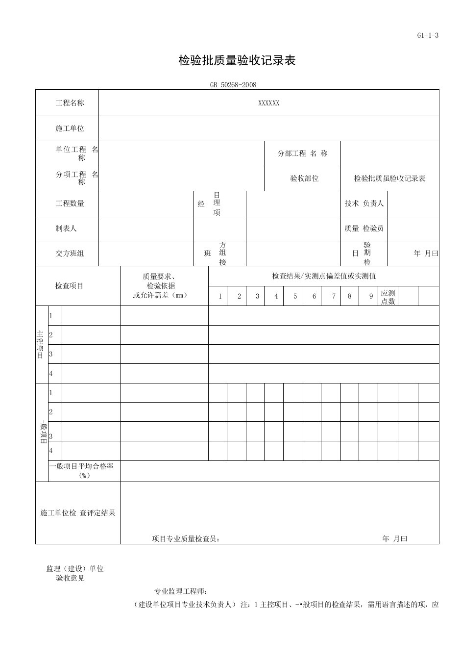 检验批质量验收记录表（2016-7-20