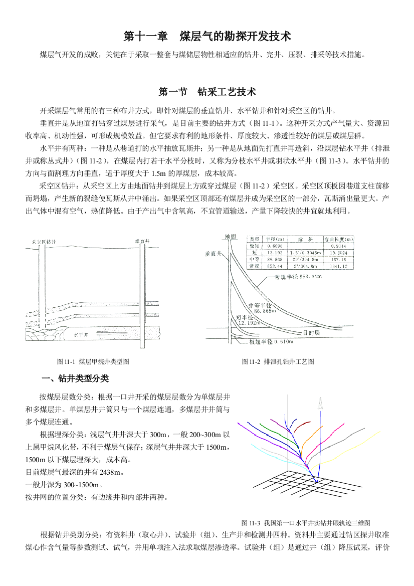 煤层气开发的工艺技术