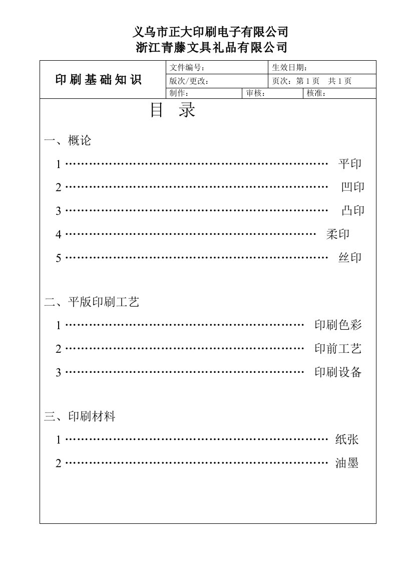 电子行业-义乌某印刷电子有限公司印刷基础知识培训教材liushaokang