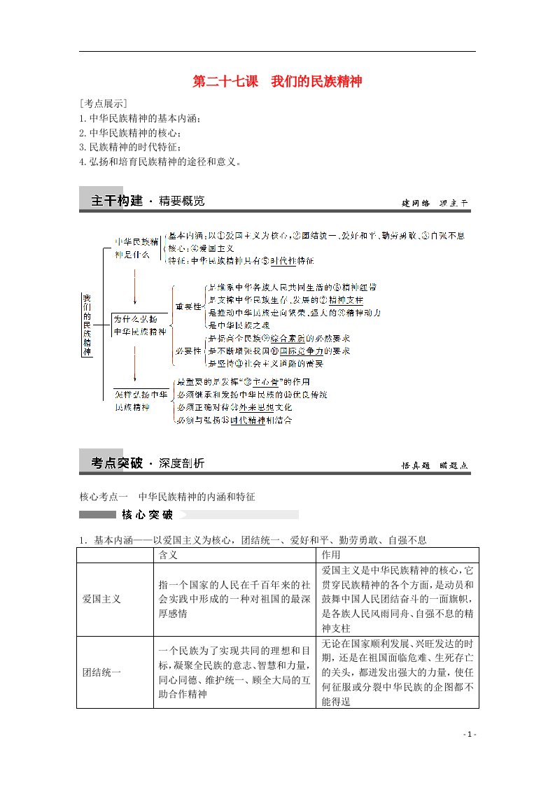 高考政治大一轮复习