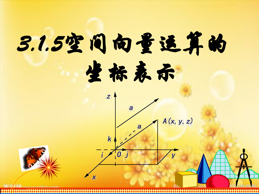 3-PPT.1.5空间向量运算的坐标表示