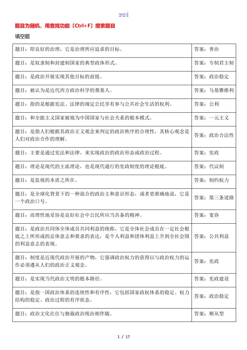 国开政治学原理形考任务4