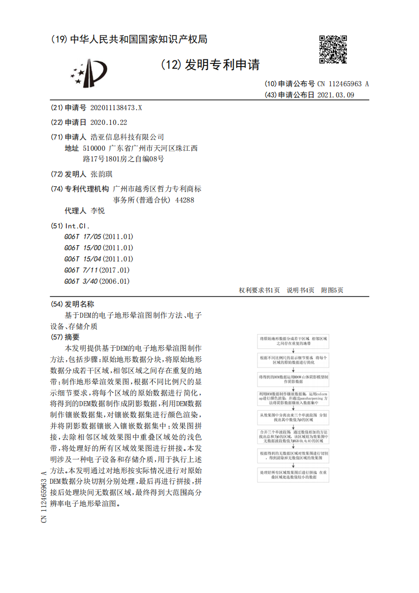 基于DEM的电子地形晕渲图制作方法、电子设备、存储介质