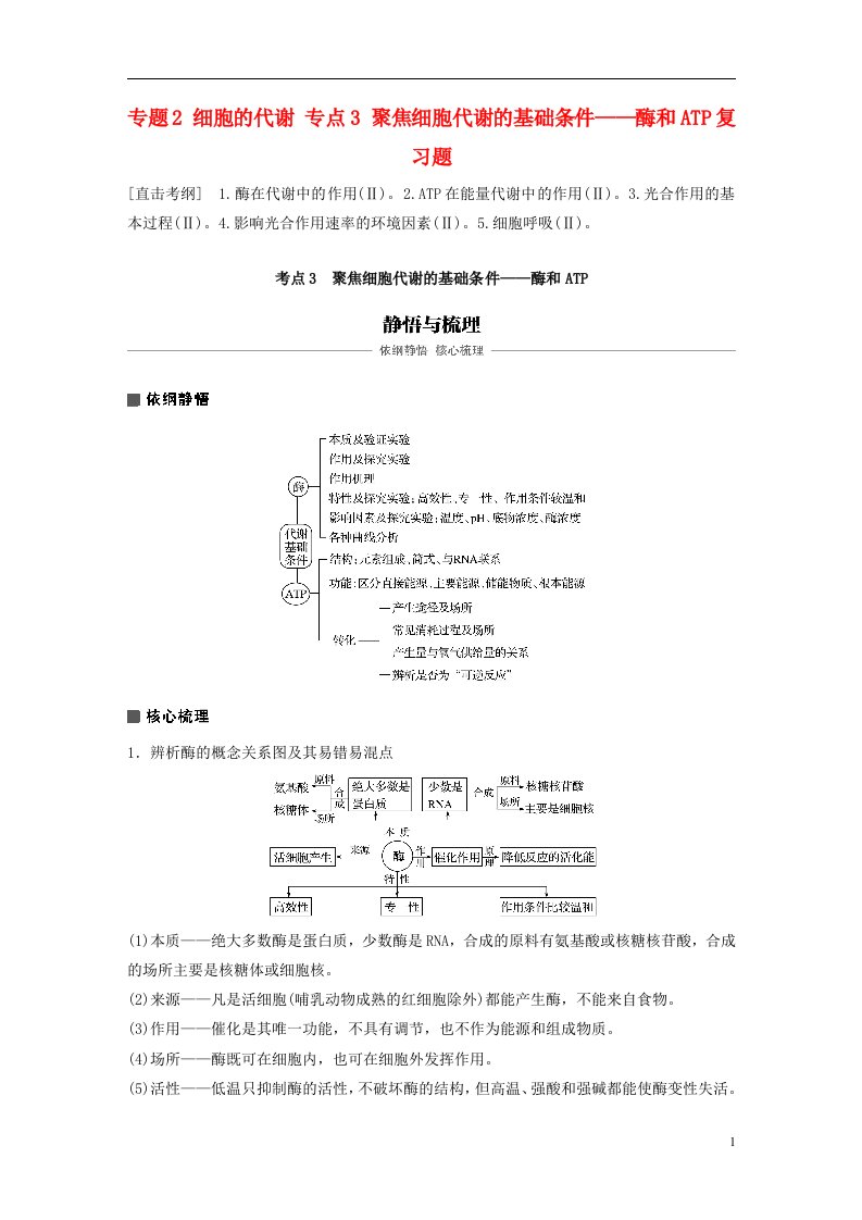 高考生物专题总复习