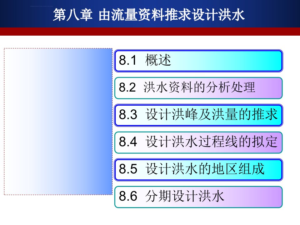 第八章流量资料推求设计洪水ppt课件