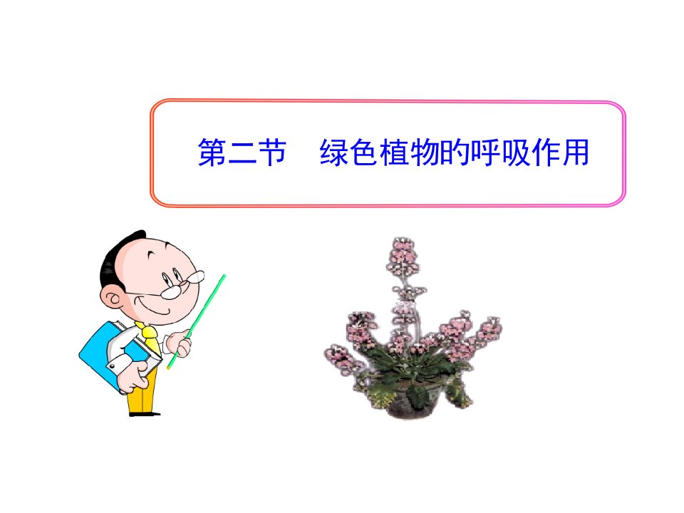 生物新人教版七上第三单元绿色植物的呼吸作用1公开课一等奖市赛课一等奖课件