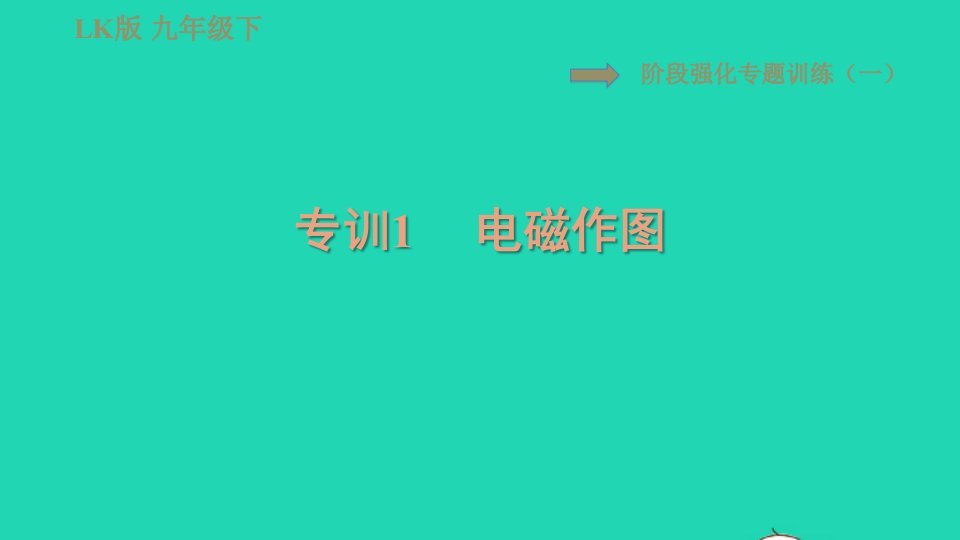 2022九年级物理下册第十六章电磁现象阶段强化专题训练一专训1电磁作图习题课件鲁科版五四制