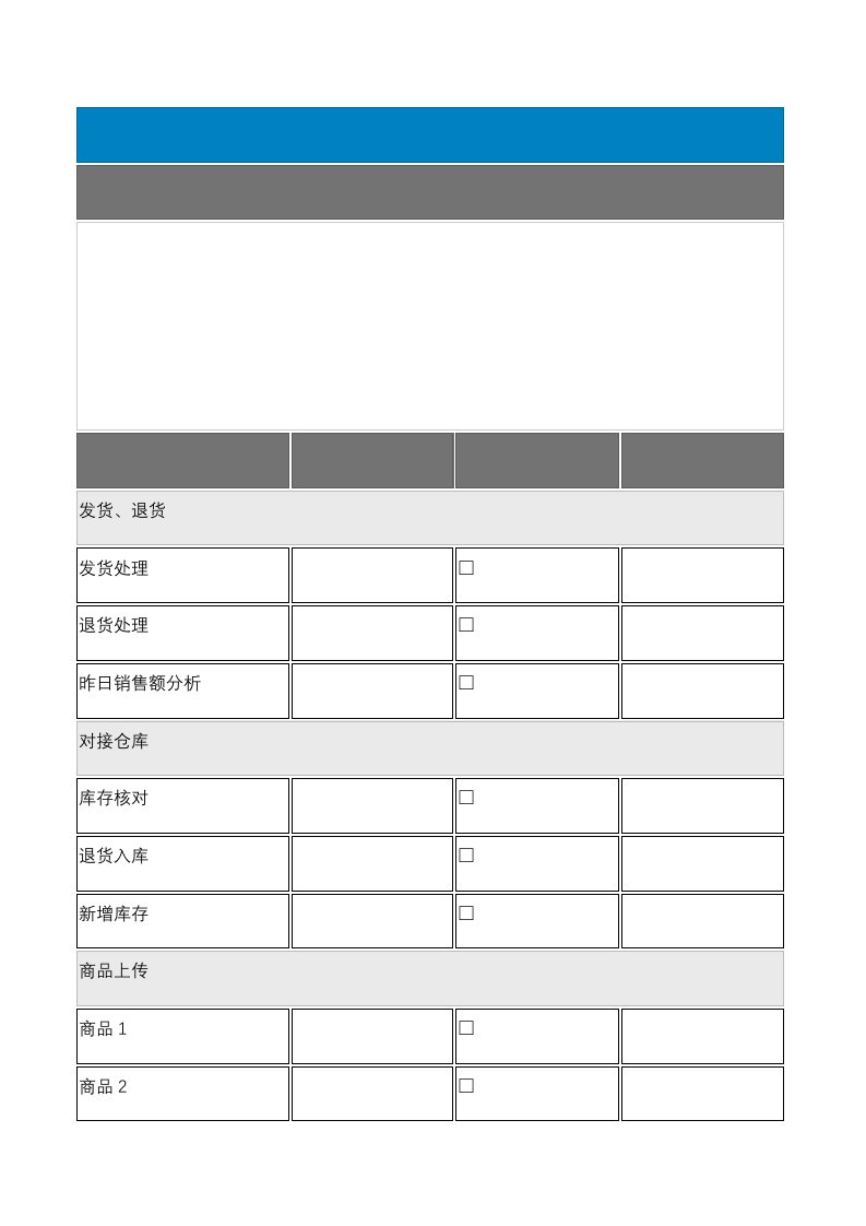 精品文档-电商运营每日工作清单