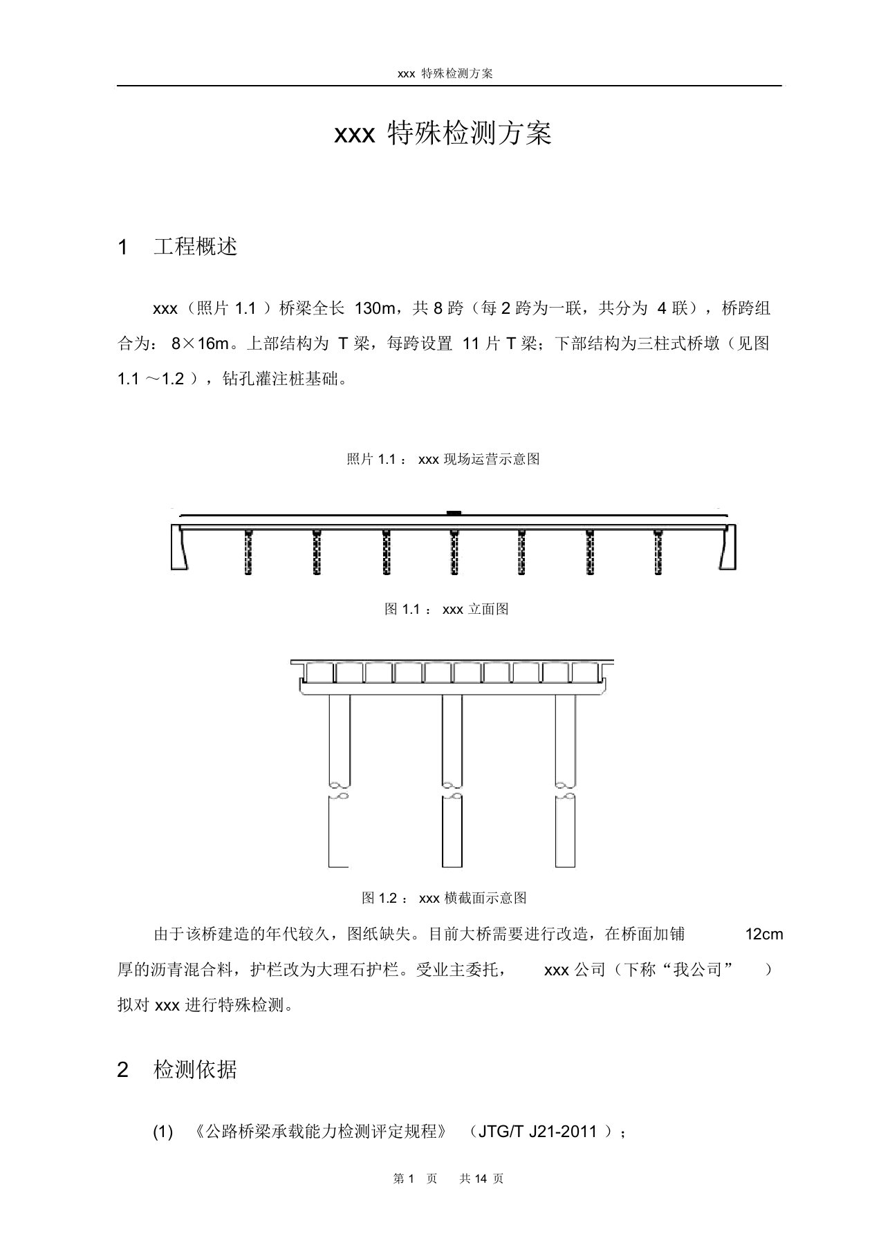 桥梁特殊检测方案