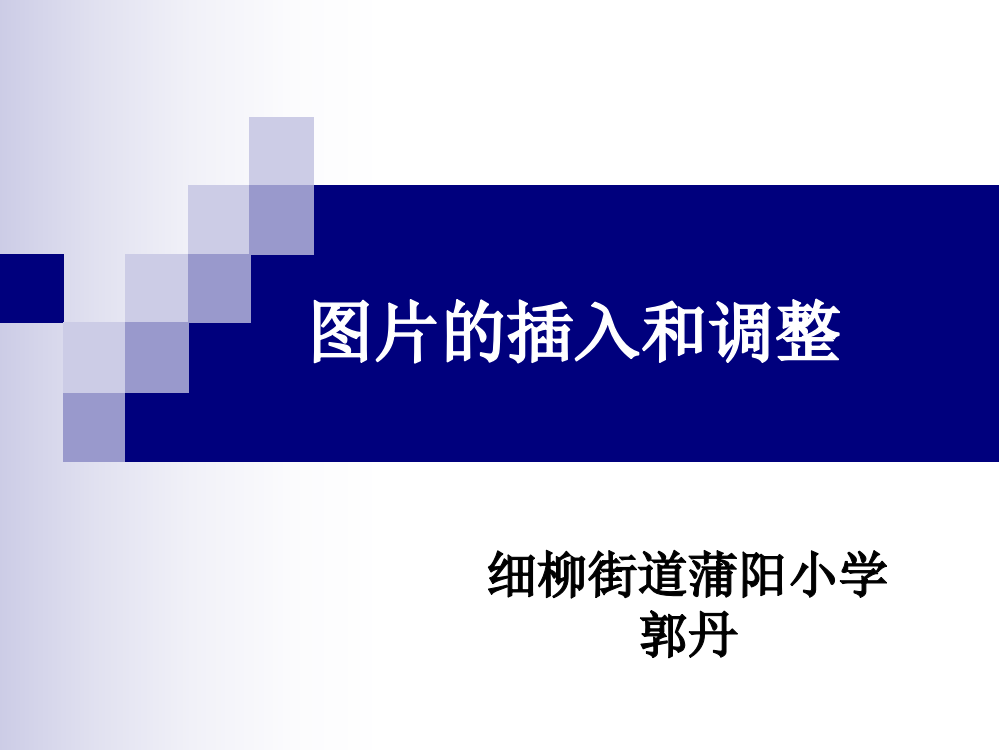 信息技术五年级上陕科版第八课图片的插入与调整课件