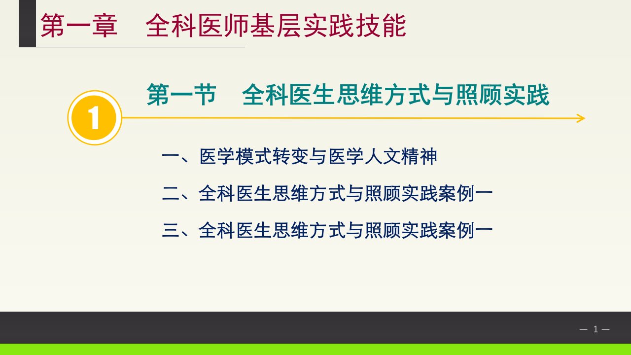 全科医生基层实践