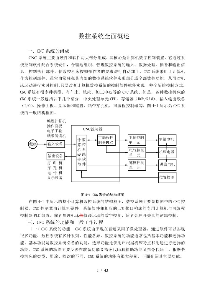 数控系统全面概述