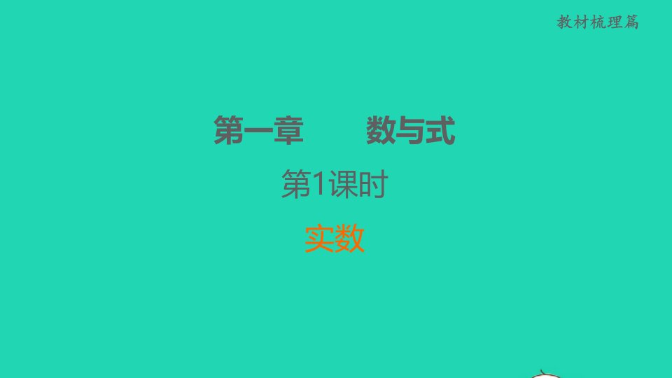 福建省2022中考数学第1章数与式第1课时实数课后练本课件