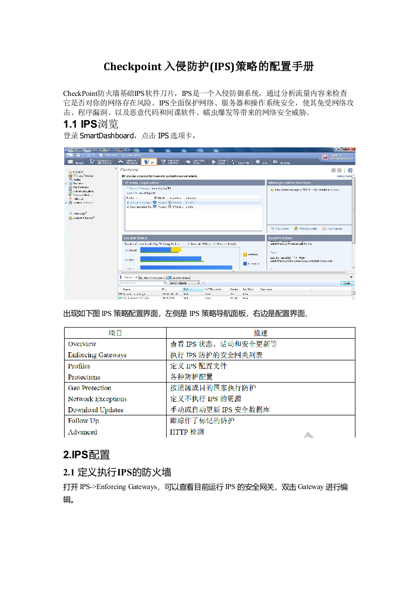 checkpoint-ips-配置手册