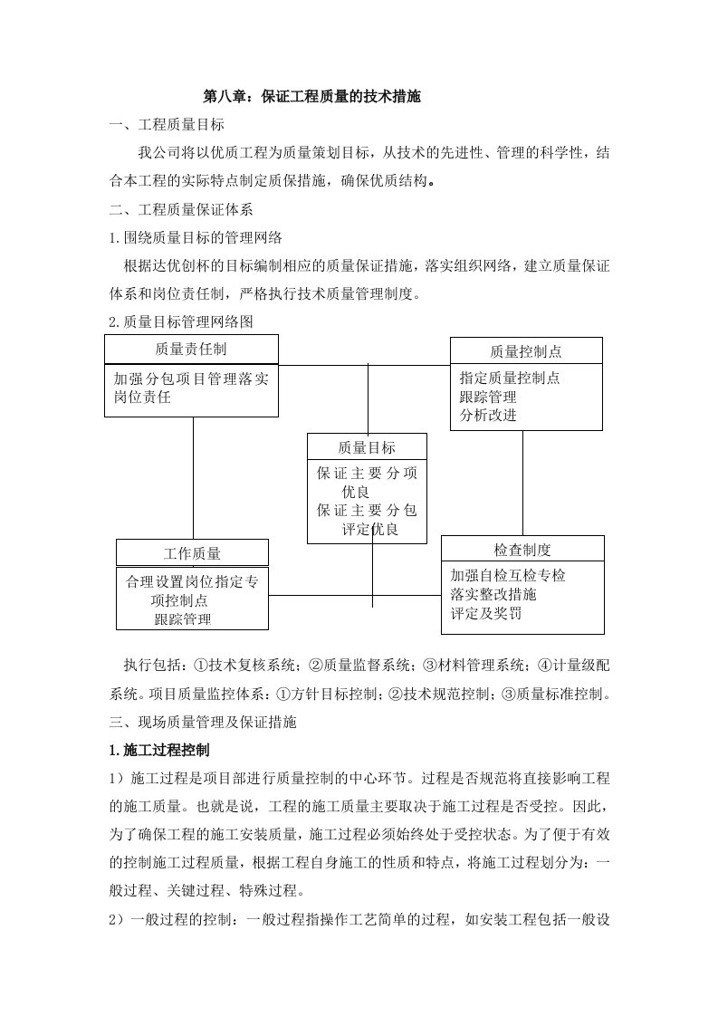 施工组织-保证工程质量的技术措施