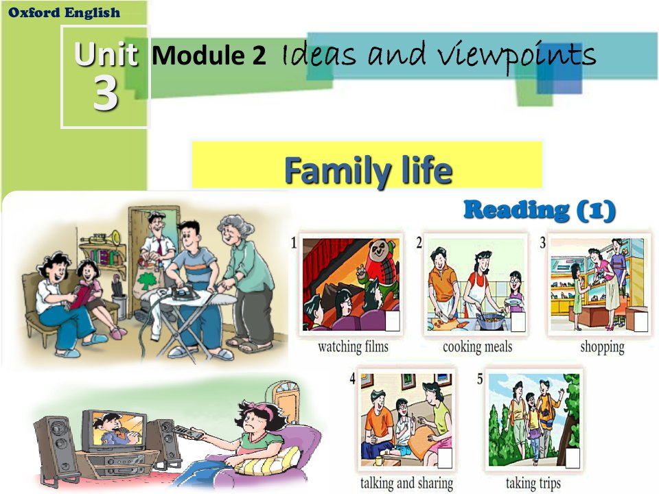 《Unit3Familylife》课件初中英语沪教版九年级上册