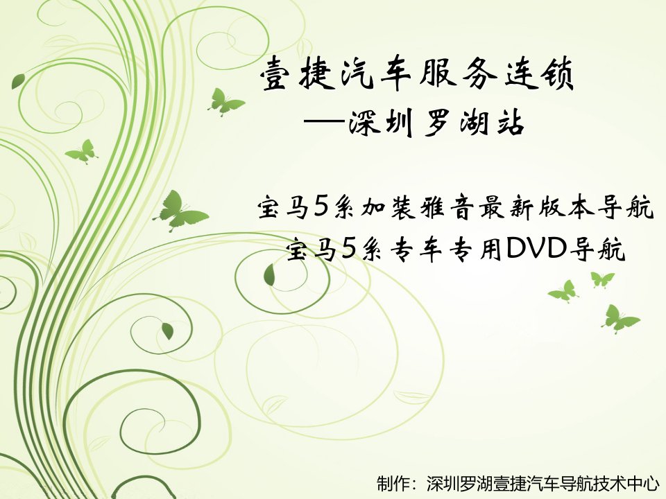 宝马5系最新功能最强大的专车专用DVD雅音导航