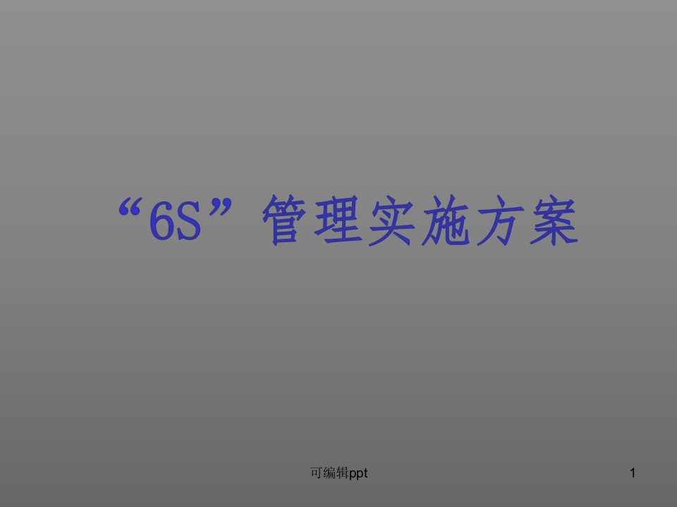 实验室6S管理实施方案ppt课件